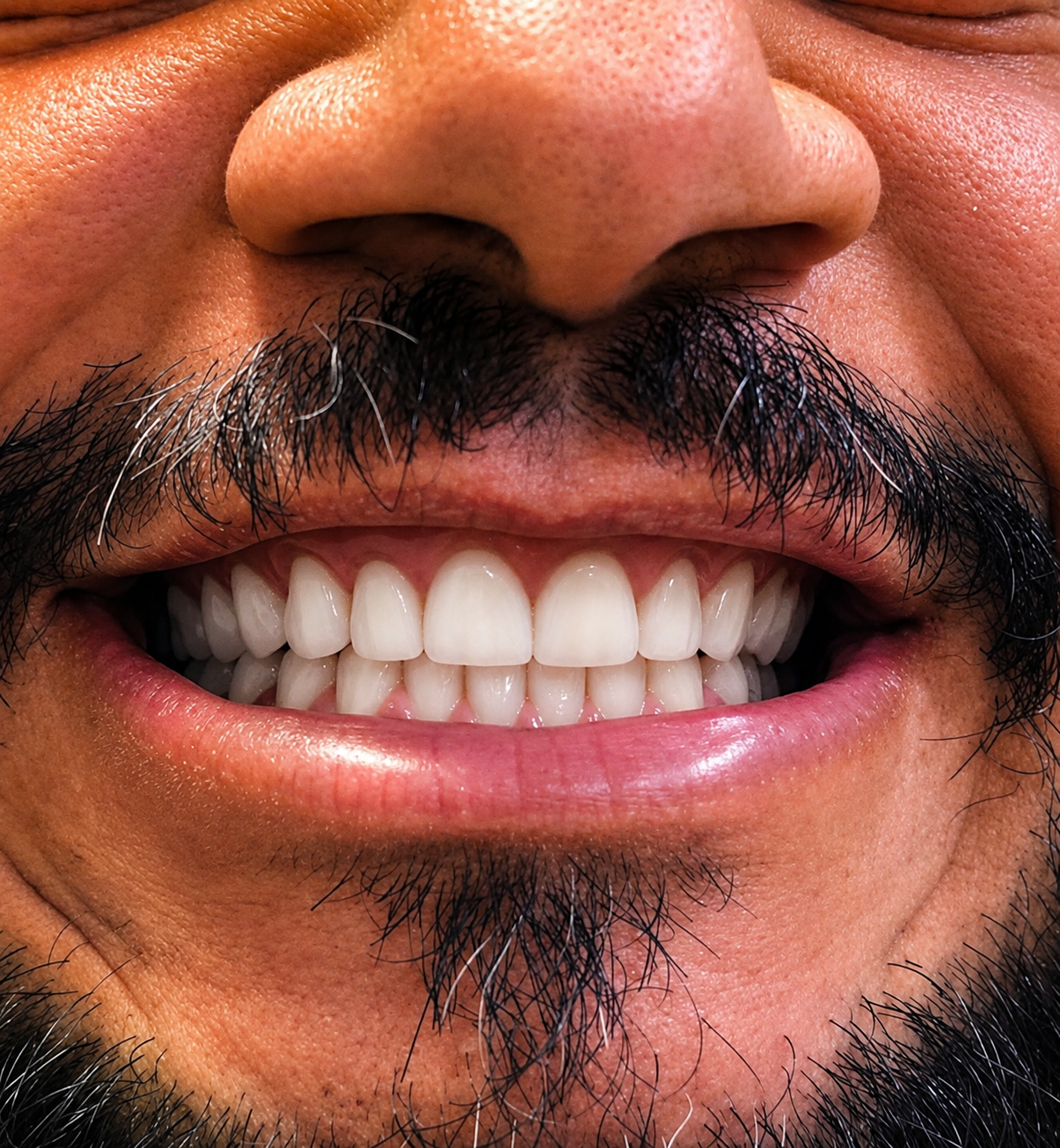 Sorriso depois do tratamento de implantes no tatuapé